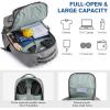 imagePickleball Backpack Fits 2 to 6 Paddles Large Pickleball Bag with Fence Hook for Men and Women Light GreyLight Grey
