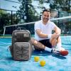 imagePickleball Backpack Fits 2 to 6 Paddles Large Pickleball Bag with Fence Hook for Men and Women Light GreyLight Grey