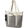 imageG4Free Large Canvas Tote Bag for Women with Zipper Fit 156quot Laptop Everything Tote Bags with Pockets for Work TravelGrey