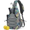 imageG4Free Pickleball Bag Crossbody Sling Bag for Men Women Pickleball Backpack Pickle Ball Paddle Bag Gifts for SportsBlue Leaf