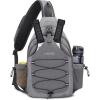 imageG4Free Pickleball Bag Crossbody Sling Bag for Men Women Pickleball Backpack Pickle Ball Paddle Bag Gifts for SportsLight Grey