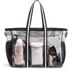 imageG4Free Waterproof Beach Tote Pool Bags for Women Large Capacity Tote Bag With Wet Compartment for Weekender TravelBlack