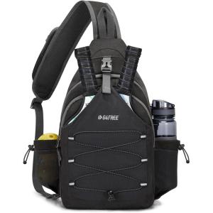 imageG4Free Pickleball Bag Crossbody Sling Bag for Men Women Pickleball Backpack Pickle Ball Paddle Bag Gifts for SportsBlack