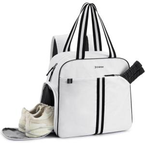 imageG4Free Pickleball Bag Pickleball Bag Tote for Women and MenWhite