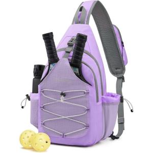 imageG4Free Pickleball Sling Bag for Women  Lightweight Crossbody Sports BagPurple