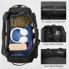image3in1 Tactical Travel Duffle Bag for Men and Women Large 50L Military Duffle Weekender Bags Gym Backpack with Shoes Compartment and Wet Pocket BlackBlack