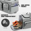 image3in1 Tactical Travel Duffle Bag for Men and Women Large 50L Military Duffle Weekender Bags Gym Backpack with Shoes Compartment and Wet Pocket BlackLight Grey