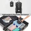 imageG4Free 10L Hiking Backpack Lightweight Small Hiking Daypack Small Outdoor Travel Foldable Shoulder BagBlack