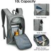 imageG4Free 10L Hiking Backpack Lightweight Small Hiking Daypack Small Outdoor Travel Foldable Shoulder BagGrey