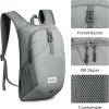 imageG4Free 10L Hiking Backpack Lightweight Small Hiking Daypack Small Outdoor Travel Foldable Shoulder BagGrey