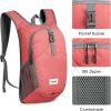 imageG4Free 10L Hiking Backpack Lightweight Small Hiking Daypack Small Outdoor Travel Foldable Shoulder BagLight Coral