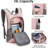 imageG4Free 10L Hiking Backpack Lightweight Small Hiking Daypack Small Outdoor Travel Foldable Shoulder BagPink