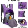 imageG4Free 10L Hiking Backpack Lightweight Small Hiking Daypack Small Outdoor Travel Foldable Shoulder BagPurple