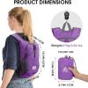 imageG4Free 10L Hiking Backpack Lightweight Small Hiking Daypack Small Outdoor Travel Foldable Shoulder BagPurple