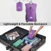 imageG4Free 10L Hiking Backpack Lightweight Small Hiking Daypack Small Outdoor Travel Foldable Shoulder BagPurple