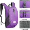 imageG4Free 10L Hiking Backpack Lightweight Small Hiking Daypack Small Outdoor Travel Foldable Shoulder BagPurple