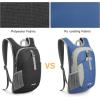 imageG4Free 12L Hiking Backpack Lightweight Small Hiking Daypack for Outdoor Travel Mini Foldable Shoulder BagBlackpolyester