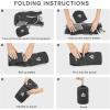 imageG4Free 12L Hiking Backpack Lightweight Small Hiking Daypack for Outdoor Travel Mini Foldable Shoulder BagBlackpolyester