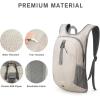 imageG4Free 12L Hiking Backpack Lightweight Small Hiking Daypack for Outdoor Travel Mini Foldable Shoulder BagIvorypolyester