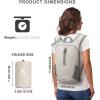 imageG4Free 12L Hiking Backpack Lightweight Small Hiking Daypack for Outdoor Travel Mini Foldable Shoulder BagIvorypolyester