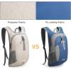 imageG4Free 12L Hiking Backpack Lightweight Small Hiking Daypack for Outdoor Travel Mini Foldable Shoulder BagIvorypolyester