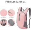 imageG4Free 12L Hiking Backpack Lightweight Small Hiking Daypack for Outdoor Travel Mini Foldable Shoulder BagPink