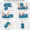 imageG4Free 12L Hiking Backpack Lightweight Small Hiking Daypack for Outdoor Travel Mini Foldable Shoulder BagTeal Bluepolyester