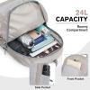 imageG4Free 24L Lightweight Packable Hiking Backpack Small Sport Travel Daypack Water Resistant for Women MenGrey