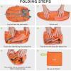 imageG4Free 24L Lightweight Packable Hiking Backpack Small Sport Travel Daypack Water Resistant for Women MenOrange