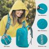 imageG4Free 24L Lightweight Packable Hiking Backpack Small Sport Travel Daypack Water Resistant for Women MenPeacock Blue