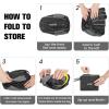imageG4Free 24L Packable Hiking Backpack Lightweight Foldable Small Sport Travel Daypack Water Resistant for Women MenBlack