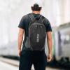 imageG4Free 24L Packable Hiking Backpack Lightweight Foldable Small Sport Travel Daypack Water Resistant for Women MenBlack