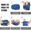 imageG4Free 24L Packable Hiking Backpack Lightweight Foldable Small Sport Travel Daypack Water Resistant for Women MenBlue