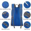 imageG4Free 24L Packable Hiking Backpack Lightweight Foldable Small Sport Travel Daypack Water Resistant for Women MenBlue