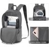 imageG4Free 24L Packable Hiking Backpack Lightweight Foldable Small Sport Travel Daypack Water Resistant for Women MenDark Grey