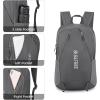 imageG4Free 24L Packable Hiking Backpack Lightweight Foldable Small Sport Travel Daypack Water Resistant for Women MenDark Grey
