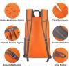 imageG4Free 24L Packable Hiking Backpack Lightweight Foldable Small Sport Travel Daypack Water Resistant for Women MenOrange