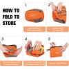 imageG4Free 24L Packable Hiking Backpack Lightweight Foldable Small Sport Travel Daypack Water Resistant for Women MenOrange