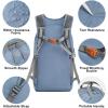 imageG4Free 25L Lightweight Hiking Backpack Packable Foldable Sport Travel Daypack Water Resistant for Women MenBlueBlue