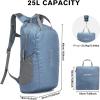 imageG4Free 25L Lightweight Hiking Backpack Packable Foldable Sport Travel Daypack Water Resistant for Women MenBlueBlue