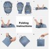 imageG4Free 25L Lightweight Hiking Backpack Packable Foldable Sport Travel Daypack Water Resistant for Women MenBlueBlue