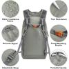 imageG4Free 25L Lightweight Hiking Backpack Packable Foldable Sport Travel Daypack Water Resistant for Women MenBlueGrey Green