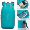 imageG4Free 25L Lightweight Hiking Backpack Packable Foldable Sport Travel Daypack Water Resistant for Women MenBluePeacock Blue
