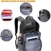imageG4Free 35L Hiking Backpack Water Resistant Outdoor Sports Travel Daypack Lightweight with Rain Cover for Women Men Peacock GreenBlack