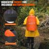 imageG4Free 35L Hiking Backpack Water Resistant Outdoor Sports Travel Daypack Lightweight with Rain Cover for Women Men Peacock GreenBlack