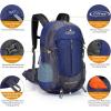 imageG4Free 35L Hiking Backpack Water Resistant Outdoor Sports Travel Daypack Lightweight with Rain Cover for Women Men Peacock GreenDark Blue