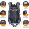 imageG4Free 35L Hiking Backpack Water Resistant Outdoor Sports Travel Daypack Lightweight with Rain Cover for Women Men Peacock GreenPeacock Green