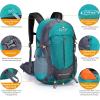 imageG4Free 35L Hiking Backpack Water Resistant Outdoor Sports Travel Daypack Lightweight with Rain Cover for Women Men Peacock GreenPeacock Green