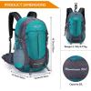 imageG4Free 35L Hiking Backpack Water Resistant Outdoor Sports Travel Daypack Lightweight with Rain Cover for Women Men Peacock GreenPeacock Green