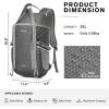 imageG4Free 35L Travel Daypack Waterproof Hiking Backpack for Camping Outdoor Sports Men Women Light GreyDark Grey